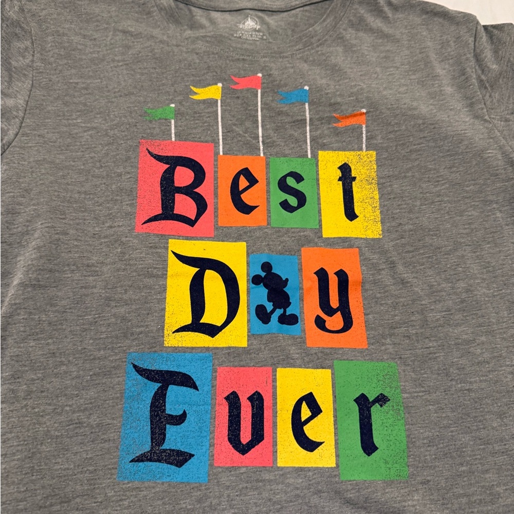 Disney Gray 'Best Day Ever' T-Shirt